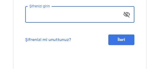 gmail şifre sıfırlama