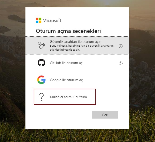 hotmail kullanıcı adı