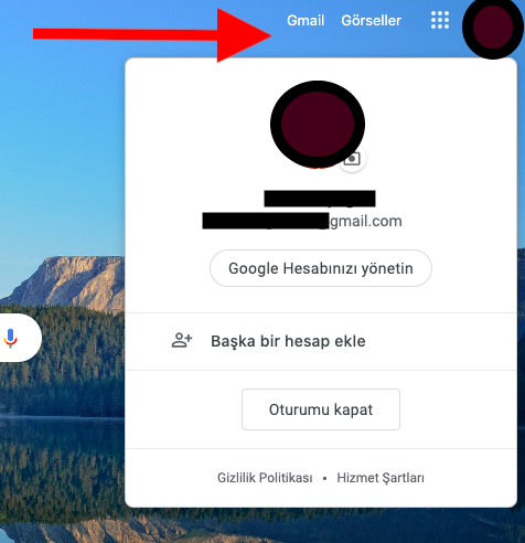google-şifre-değiştirme