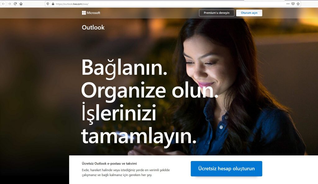 Hotmail Giriş Sign Türkçe