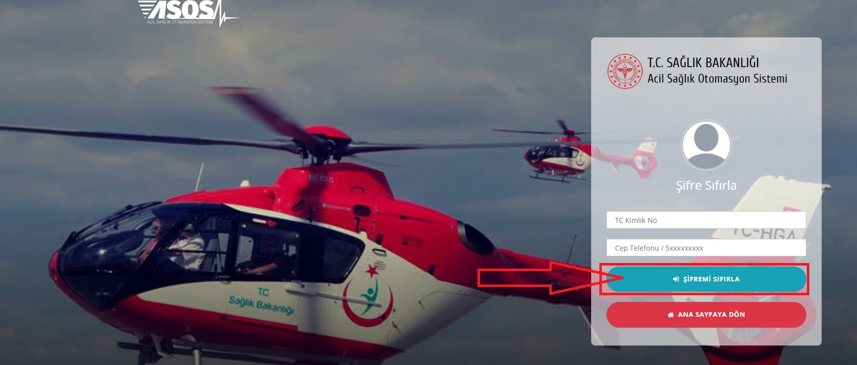 Asos Şifre Sıfırlama