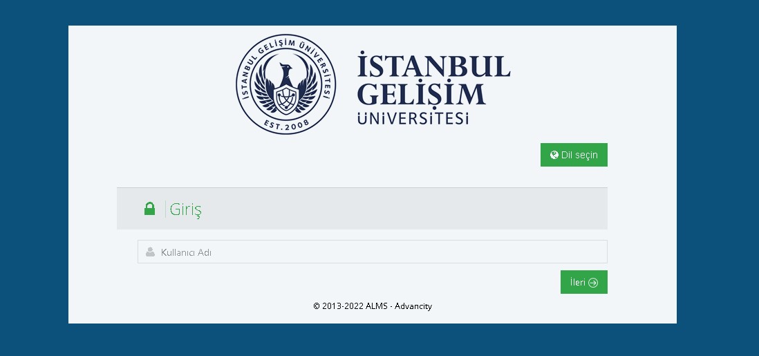 igü alms giriş