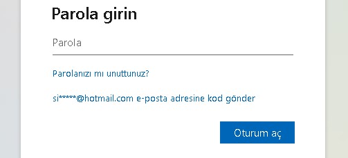 hotmail mail giriş oturum aç