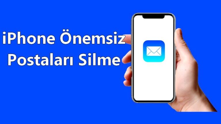 iphone önemsiz e postaları silme