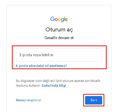 Kurtarma E Postası ve Telefon Olmadan Gmail Şifre Kurtarma