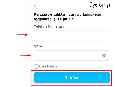 sipariş direkt giriş