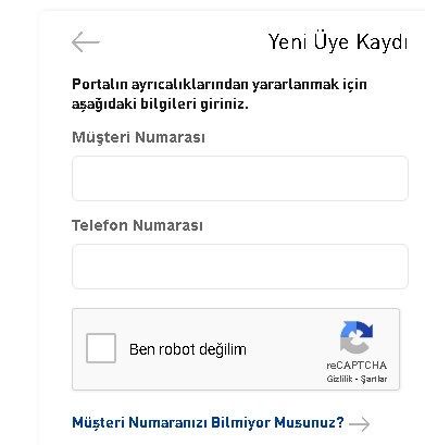sipariş direkt müşteri kaydı