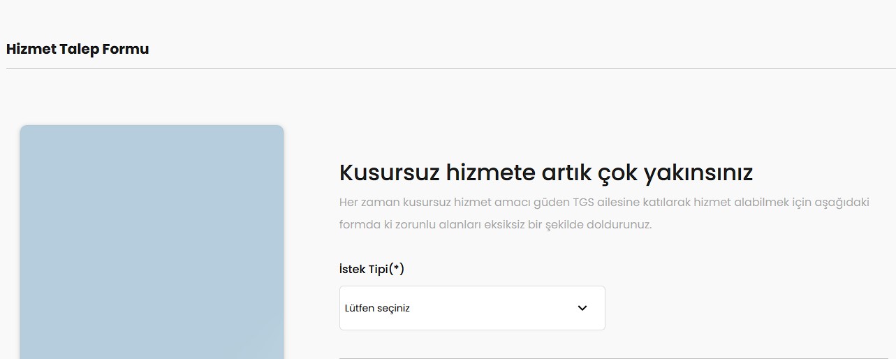 tgs aero hizmet talep fo