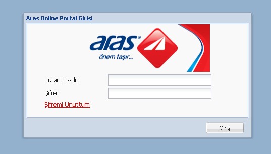 aras online portal giriş