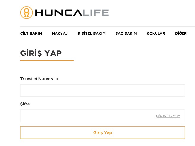 huncalife temsilci girişi