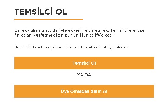 huncalife temsilcisi ol