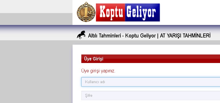 koptu geliyor giriş yap