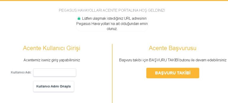 pegasus acenta girişi