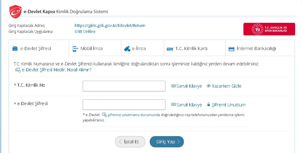 Genciz Biz E Devlet İle Giriş