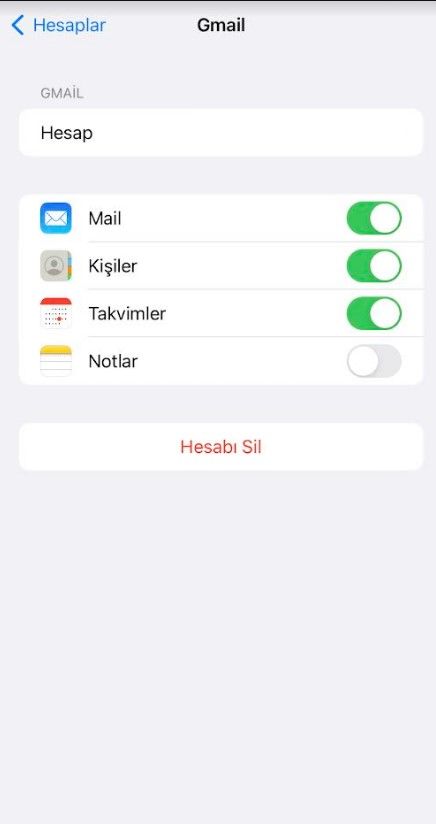 Gmail Hesabını iOS Cihazından Kaldırma