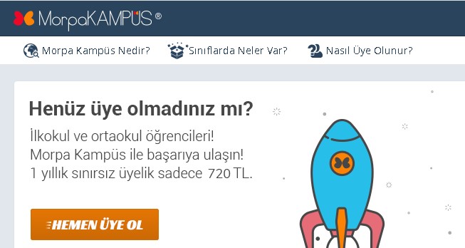 Morpa Kampüs Öğrenci Girişi yap