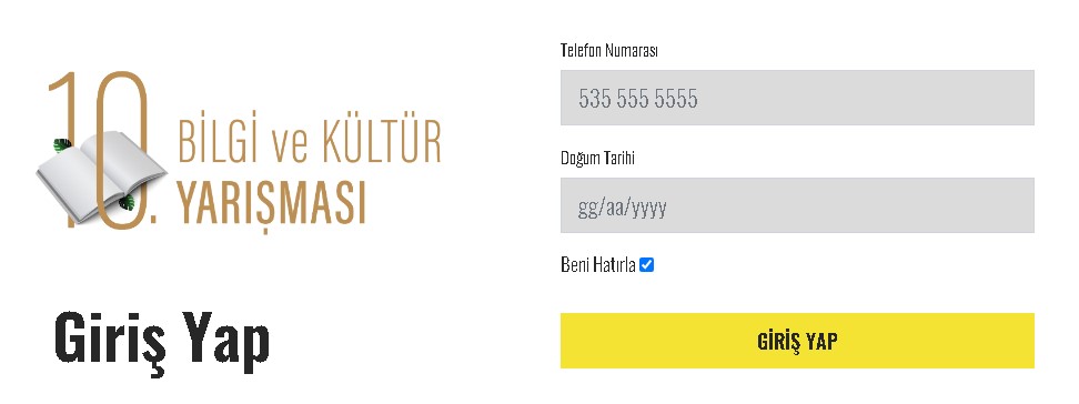 Ufka Yolculuk Online Sınav Giriş