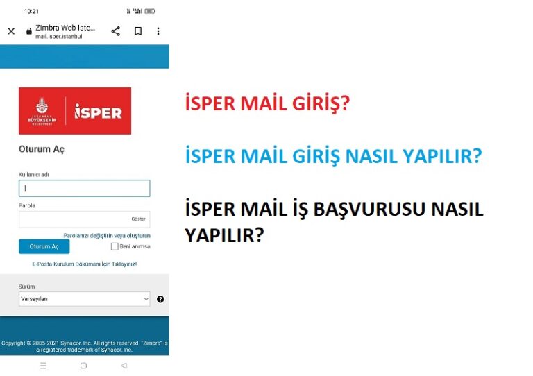 İSPER Mail Giriş