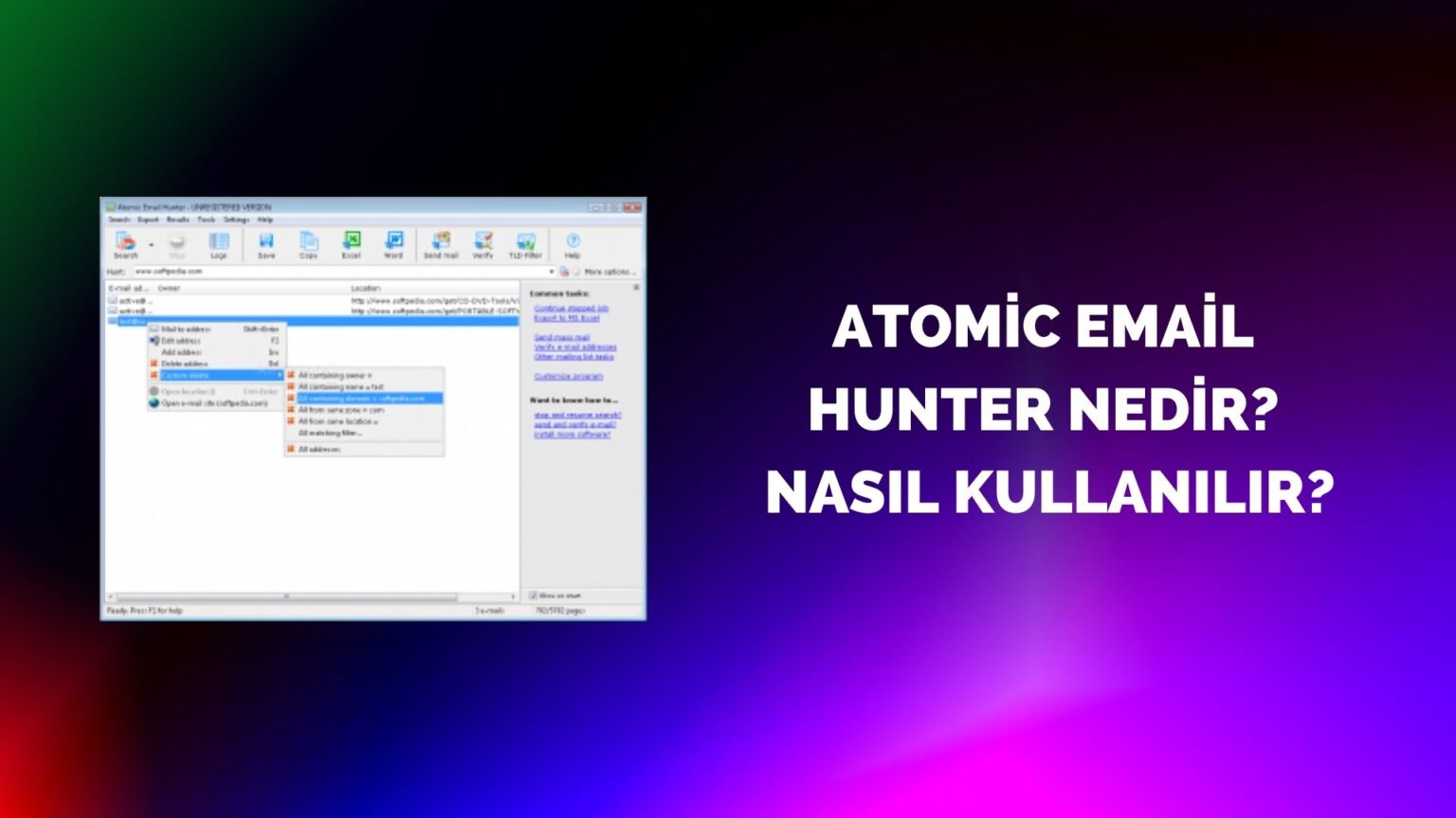 Atomic Email Hunter Nedir? Nasıl Kullanılır?