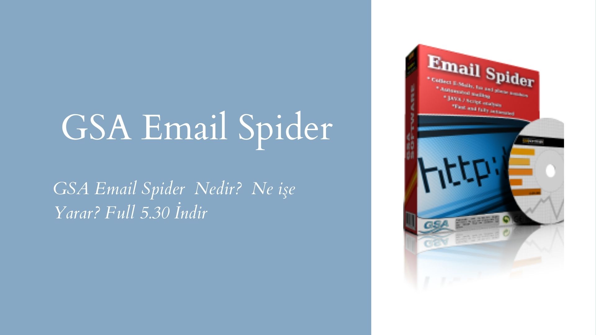 GSA Email Spider Nedir? Ne işe Yarar? Full 5.30 İndir
