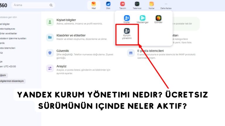 Yandex Kurum Yönetimi Nedir? Ücretsiz Sürümünün İçinde Neler Aktif?
