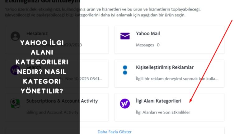 Yahoo İlgi Alanı Kategorileri Nedir? Nasıl Kategori Yönetilir?