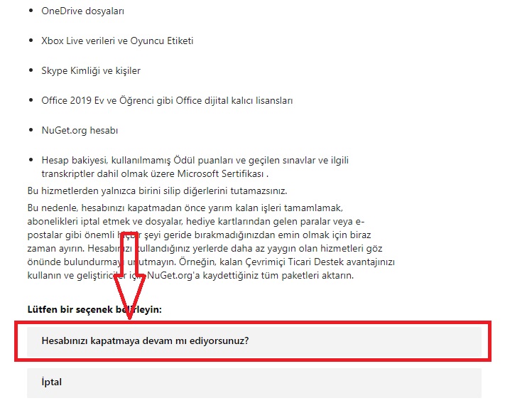 Hotmail Hesabı Kalıcı Olarak Silme